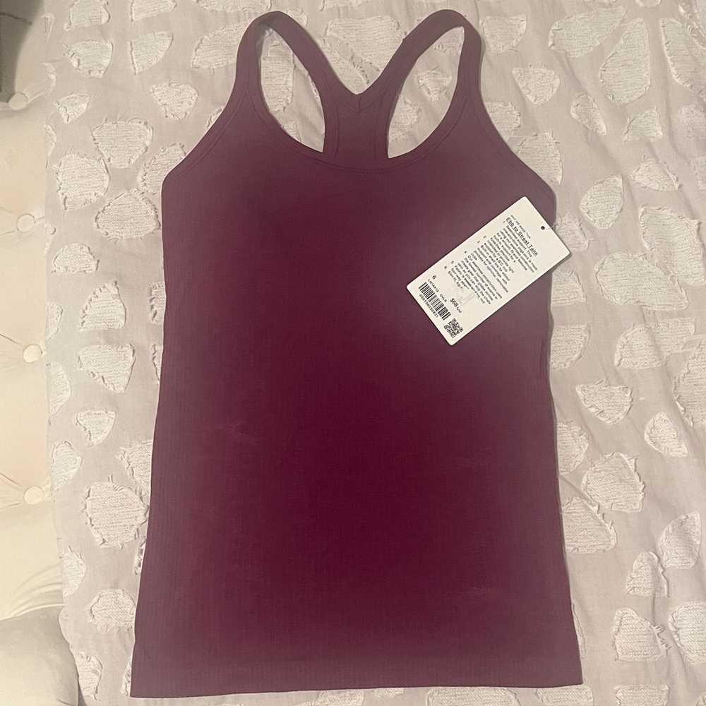 Lululemon ebb to street tank long tank top new with tags